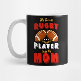 My Favorite Player Calls Me Mom Football Mug